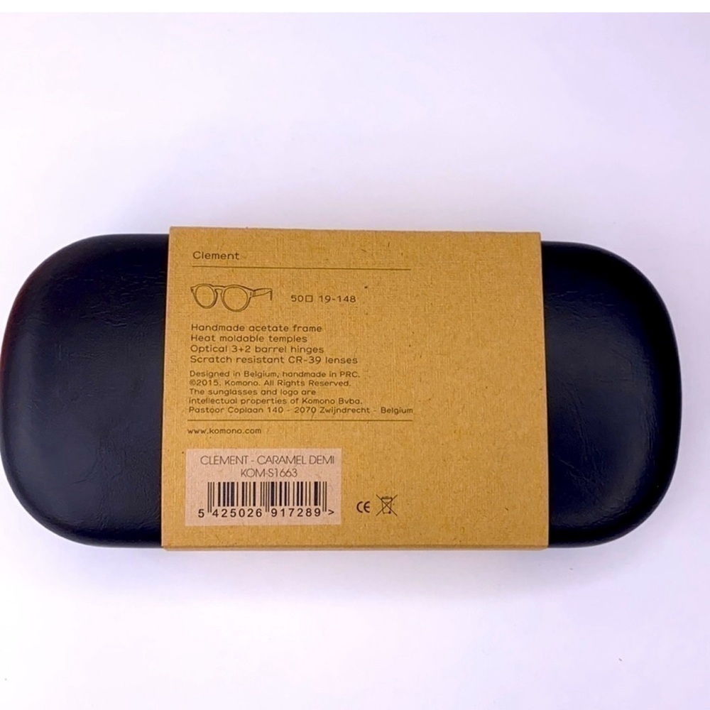 Komono Clement sunglasses NEW Caramel Demi tortoise round - Picture 4 of 7